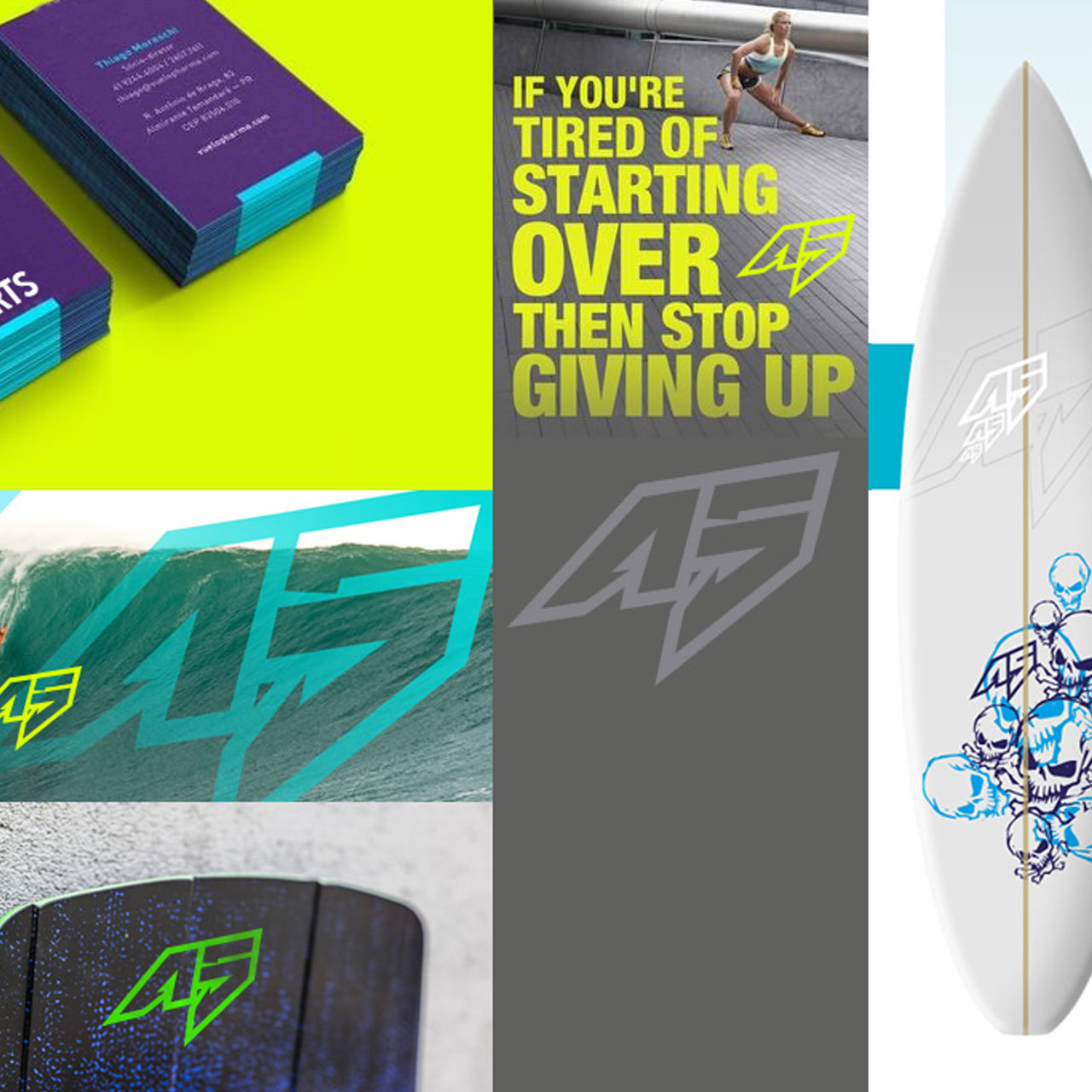 Visual branding guidelines from A5Sport: TVH Design provides a distinctive branding